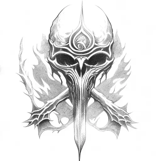 Bloodborne style tattoo tattoo design idea
