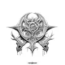 Bloodborne style tattoo tattoo design idea