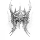 Bloodborne style tattoo tattoo design idea