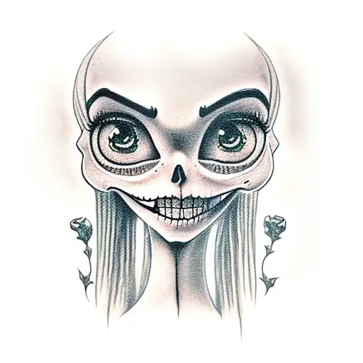 the corpse Bride tattoo design idea