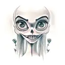 the corpse Bride tattoo design idea