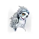 the corpse Bride tattoo design idea