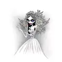 the corpse Bride tattoo design idea
