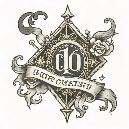 written C10 with Portuguese brevet tattoo design idea