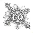 written C10 with Portuguese brevet tattoo design idea