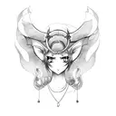 Anime Succubus  tattoo design idea