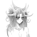 Anime Succubus  tattoo design idea