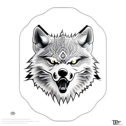 lobos tattoo design idea