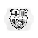 Fc Barcelona logo with color tattoo design idea
