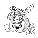 donkey tattoo design idea