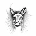 donkey tattoo design idea