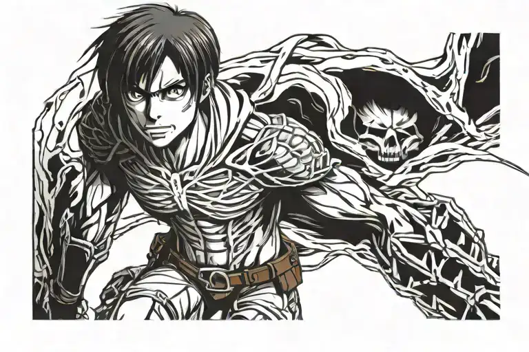 attack on titan eren tattoo design idea