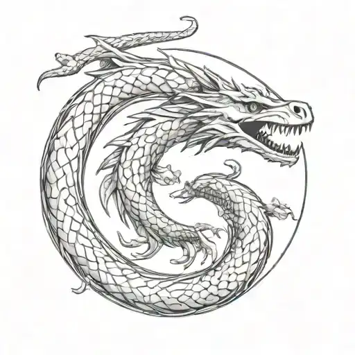 Ouroboros tattoo design idea