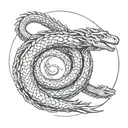 Ouroboros tattoo design idea