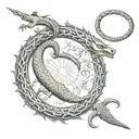 Ouroboros tattoo design idea