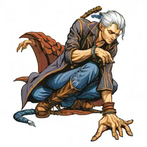 Vergil from game devil may cry tattoo design idea