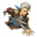 Vergil from game devil may cry tattoo design idea