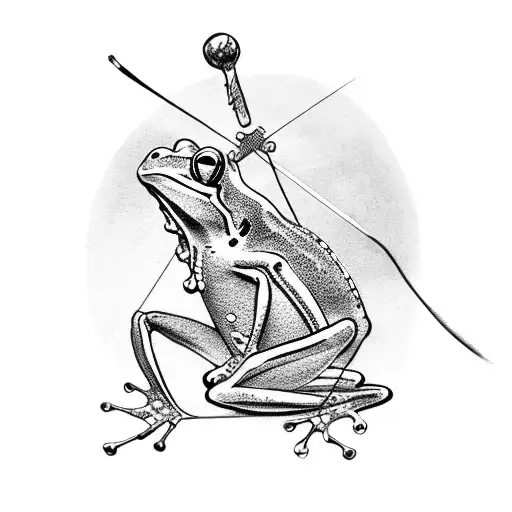 Frogs fencing sabre fencing sabre tattoo design idea