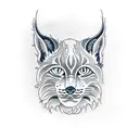 lynx humanoide  tattoo design idea