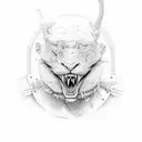 thug tattoo design idea