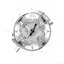 time work success risk tattoo design idea