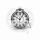 time work success risk tattoo design idea