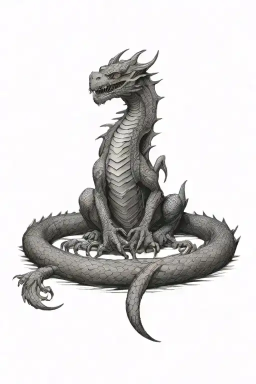 Dragon tattoo design idea
