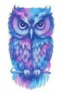 Owl tattoo design idea