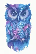 Owl tattoo design idea