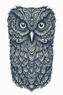 Owl tattoo design idea