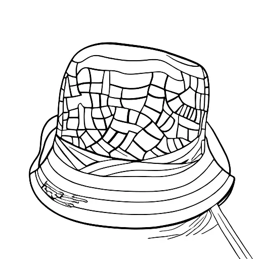open book and straw hat tattoo design idea