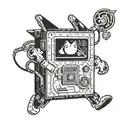 bmo with Goku's clothes  tattoo design idea