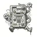 bmo with Goku's clothes  tattoo design idea