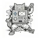 bmo with Goku's clothes  tattoo design idea
