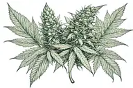 marijuana palaca joint tattoo design idea