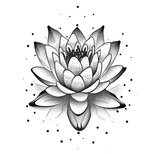 Premium Vector | Set of water lily. lotus. hand drawn outline