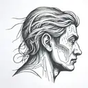 confusion confused head depression tattoo design idea