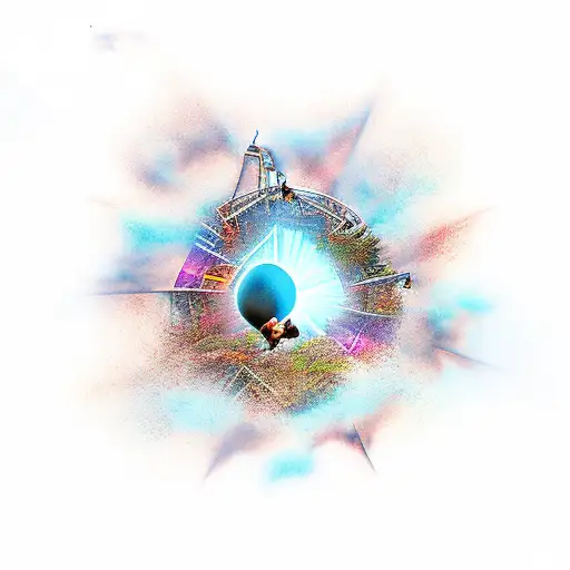 Icarus falling  tattoo design idea