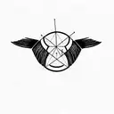 Icarus falling  tattoo design idea