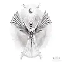 Icarus falling  tattoo design idea