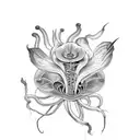 carnivorous plants tattoo design idea