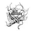 carnivorous plants tattoo design idea