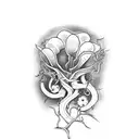 carnivorous plants tattoo design idea