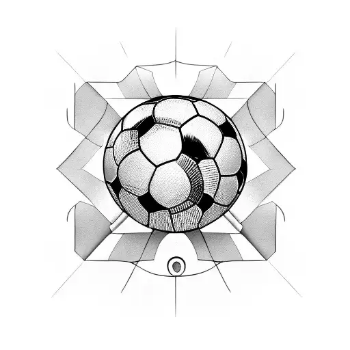 soccer tattoo design idea