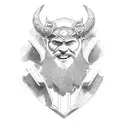 thor vikings raiding tattoo design idea