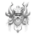 thor vikings raiding tattoo design idea