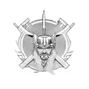 thor vikings raiding tattoo design idea