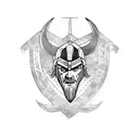 thor vikings raiding tattoo design idea