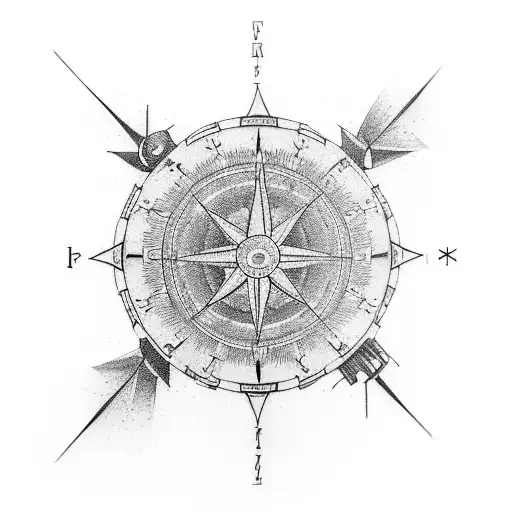 inside forearm tattoo military sapper tab 143rd long range surveillance tab blackhawk helicopter desert themed compass tattoo design idea