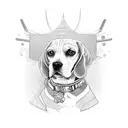 beagle tattoo design idea